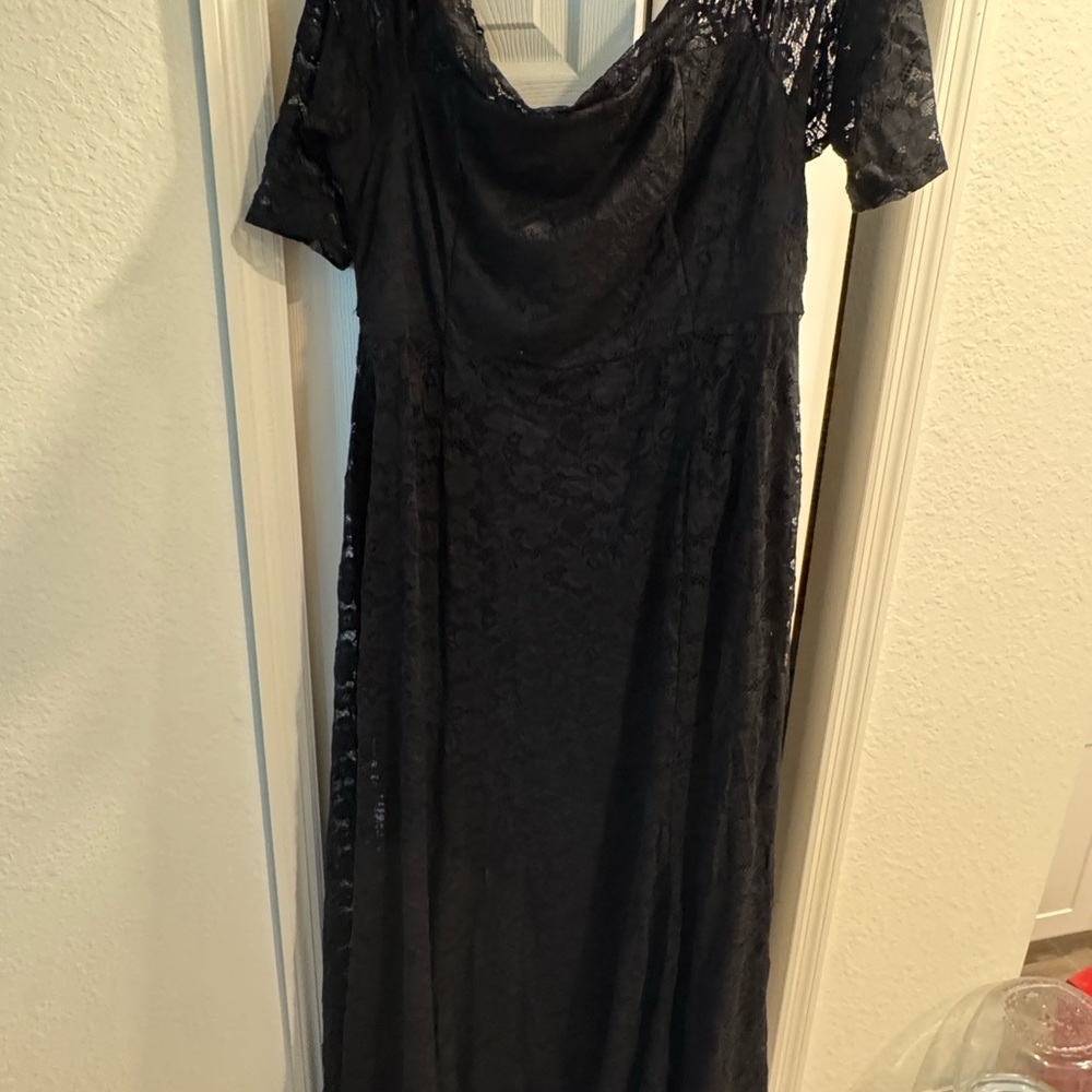 Torrid Black Long Sleeve Lace Dress